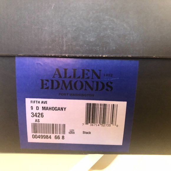Allen Edmonds Mahogany 5th Avenue - Size 9D - Picture 14 of 14